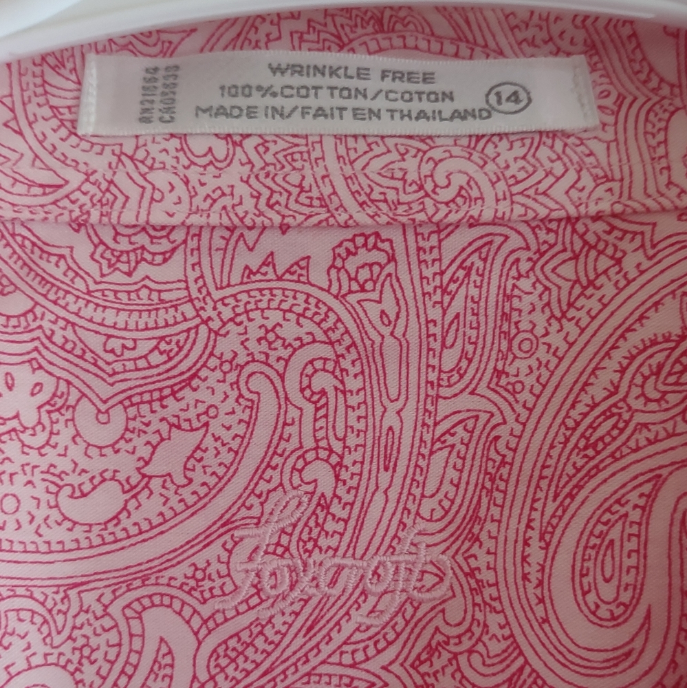 Delicate paisley detail button down shirt - Picture 4 of 7